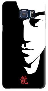 Premium Slim Snap Case Cover Matte Finish for Samsung Galaxy S6 Edge Plus Tibute Bruce Lee Black