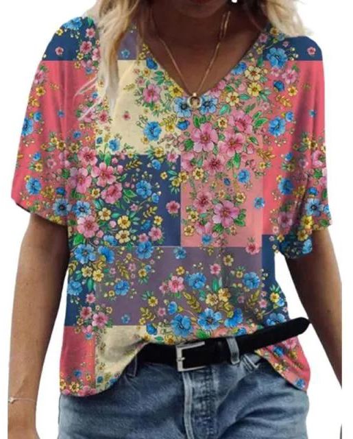 5XL Oversized 3D Abstract Print Women T Shirt Casual Loose Short Sleeve Top Tee Ladies 5XL  Size Streetwear Tops Summer