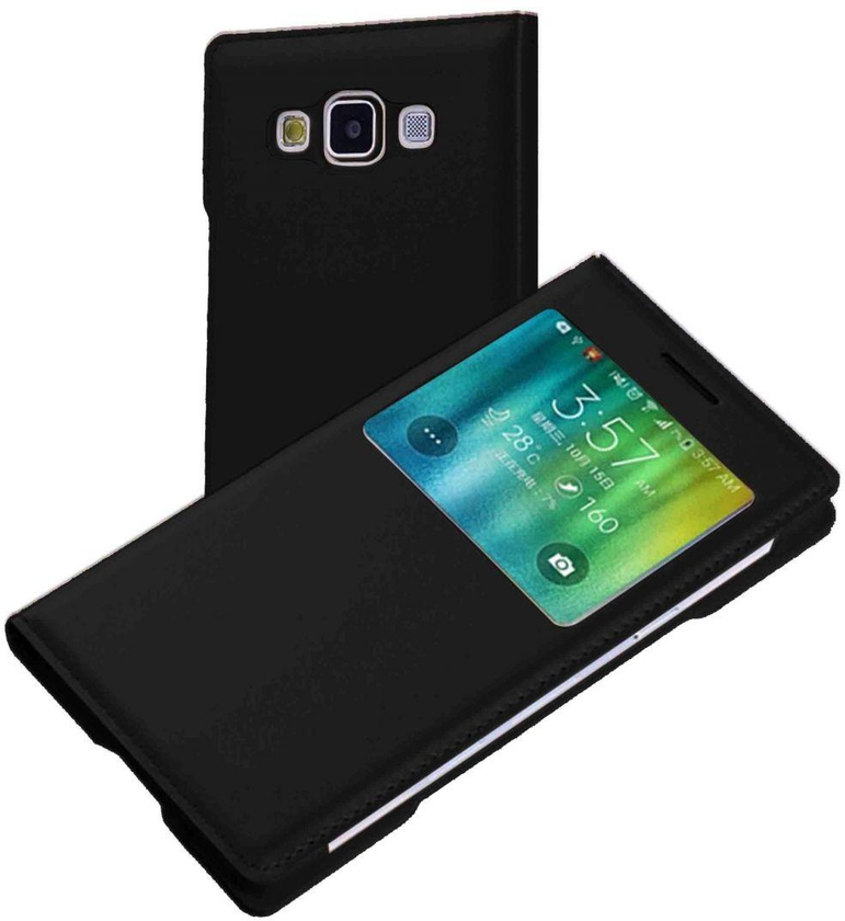 حافظة قابلة للطي لهواتف سامسونج جلاكسي E7 مع واقي للشاشة من مارغون - اسود