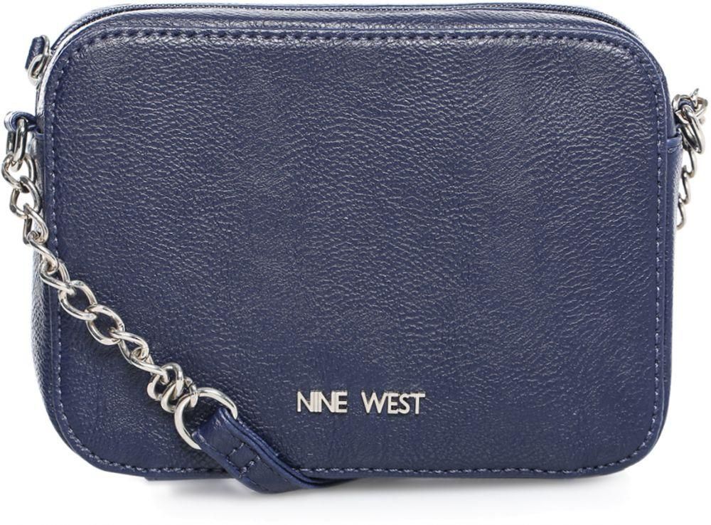 ناين ويست حقيبة مواد اصطناعية لل نساء-ازرق - حقائب طويلة تمر بالجسم