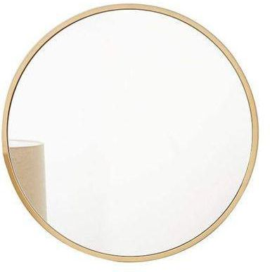 East Lady Roud Shape Wall Hanging Mirror, Gold