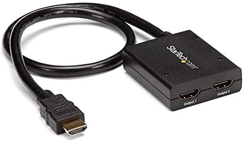 StarTech.com 2 Port HDMI 4k Video Splitter - 1x2 HDMI Verteiler - 4k @ 30 Hz - 2-fach Ultra HD 1080p HDMI Switch
