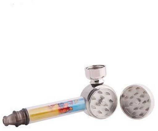 Smoking Pipe With Metal Grinder And Weed Crusher