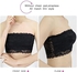 3 Pcs Women Floral Lace Bandeau, Bra Tube Top, Stretchy Strapless Seamless Chest Wrap for Daily Favor -M