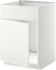 METOD Base cabinet f sink w door/front, white, Häggeby white, 60x60 cm