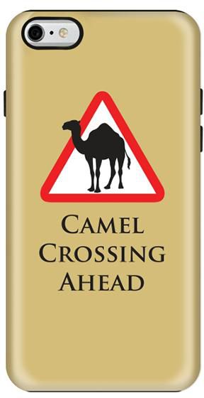 Stylizedd Apple iPhone 6/ 6S Plus Premium Dual Layer Tough Case Cover Gloss Finish - Camel Crossing