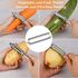 X-WLANG Upgraded Julienne Peeler & Vegetable Peeler with Japanese Blades for Potato, Carrot, Apple, Citrus etc, Dishwasher Safe, Comfortable Handle