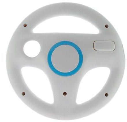 Racing Wheel For Nintendo Wii Remote Controller White