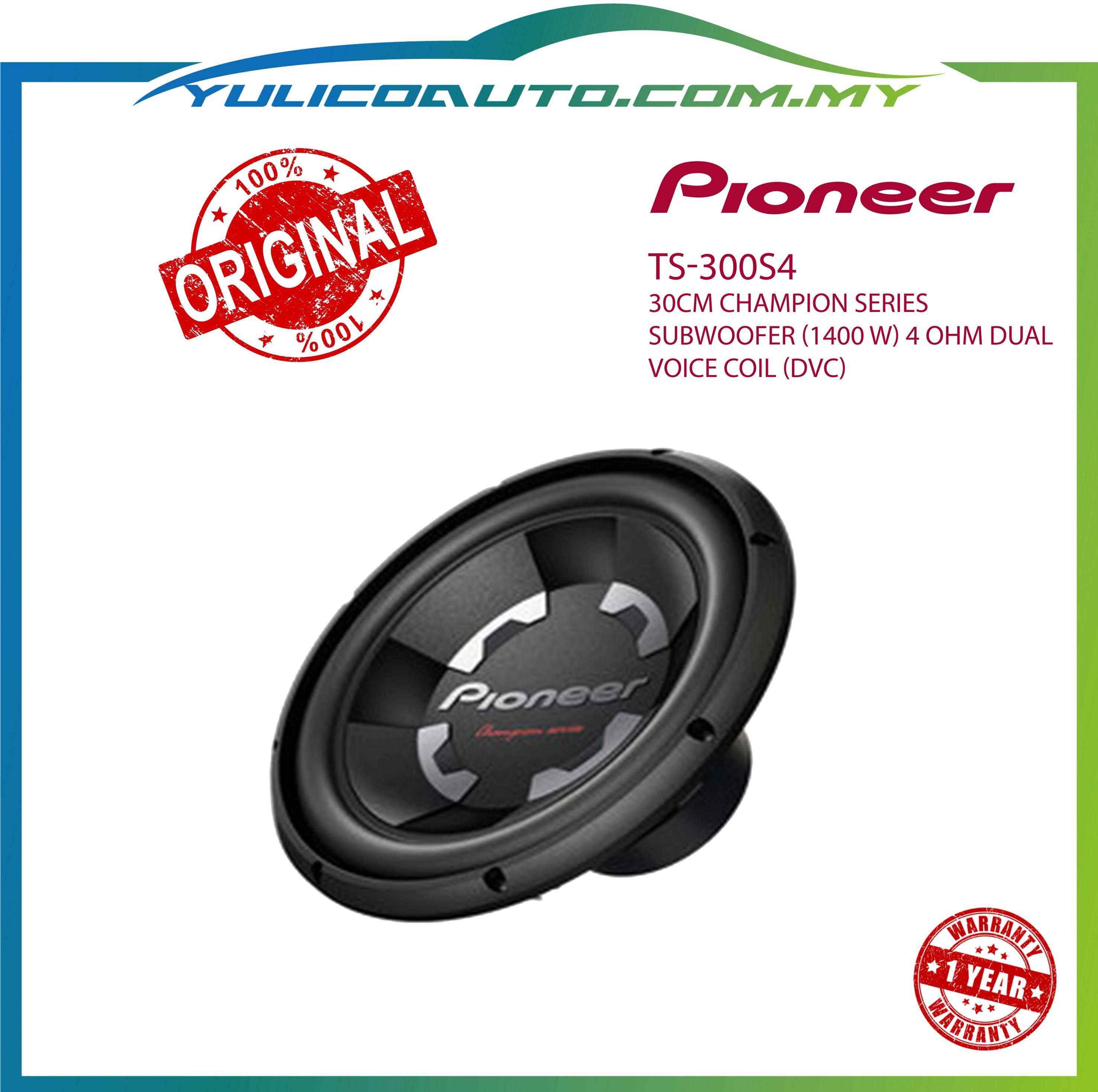 Pioneer Ts-300s4 12" (30cm) D Series Svc Subwoofer 400w 4 Ohm - (1pc)