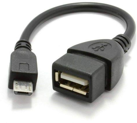 Generic OTG Cable Micro USB cable - Black.