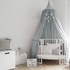 UNIVERSAL 240cm Canopy Bed Netting Mosquito Bedding Net Baby Kids Play Tents Cotton Linen Grey
