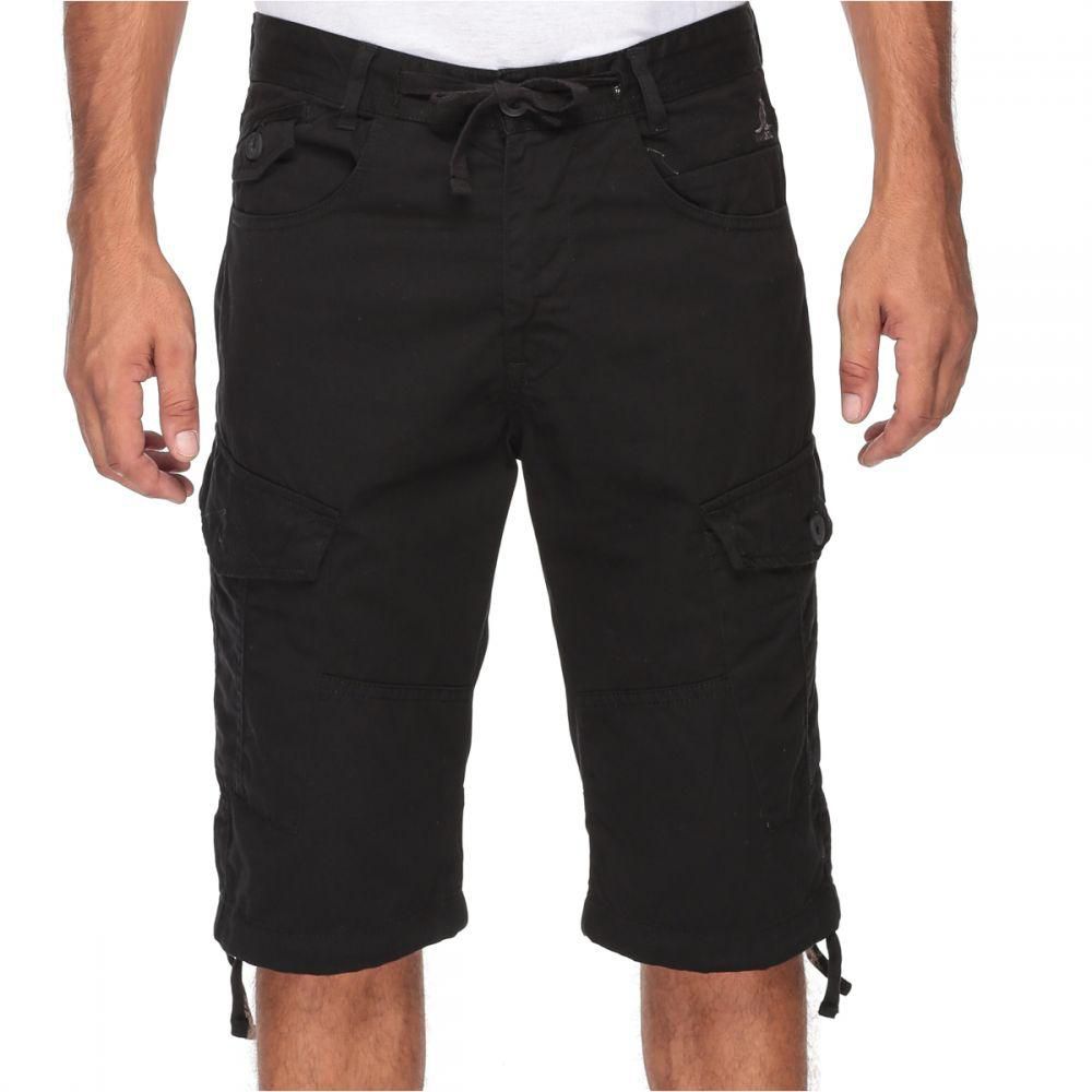 Kangol K609195C Doowop Cargo Shorts for Men - 34 US, Black