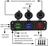 Cocobuy 4.2A 3 In 1 Car Dual USB Phone Charger Socket LED Voltage Meter Voltmeter