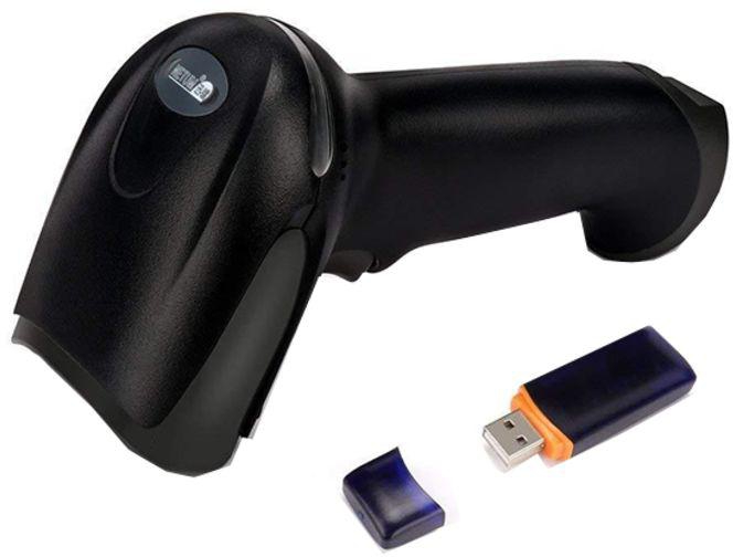 Wireless Handheld Laser USB Barcode Code Scanner With Stand NT-2028 2.4G Black