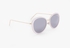 White Round Frame Sunglasses