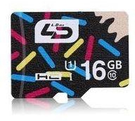 Ld 16GB Micro SD Memory Card Class 10 40MB/s Storage Device - Colormix
