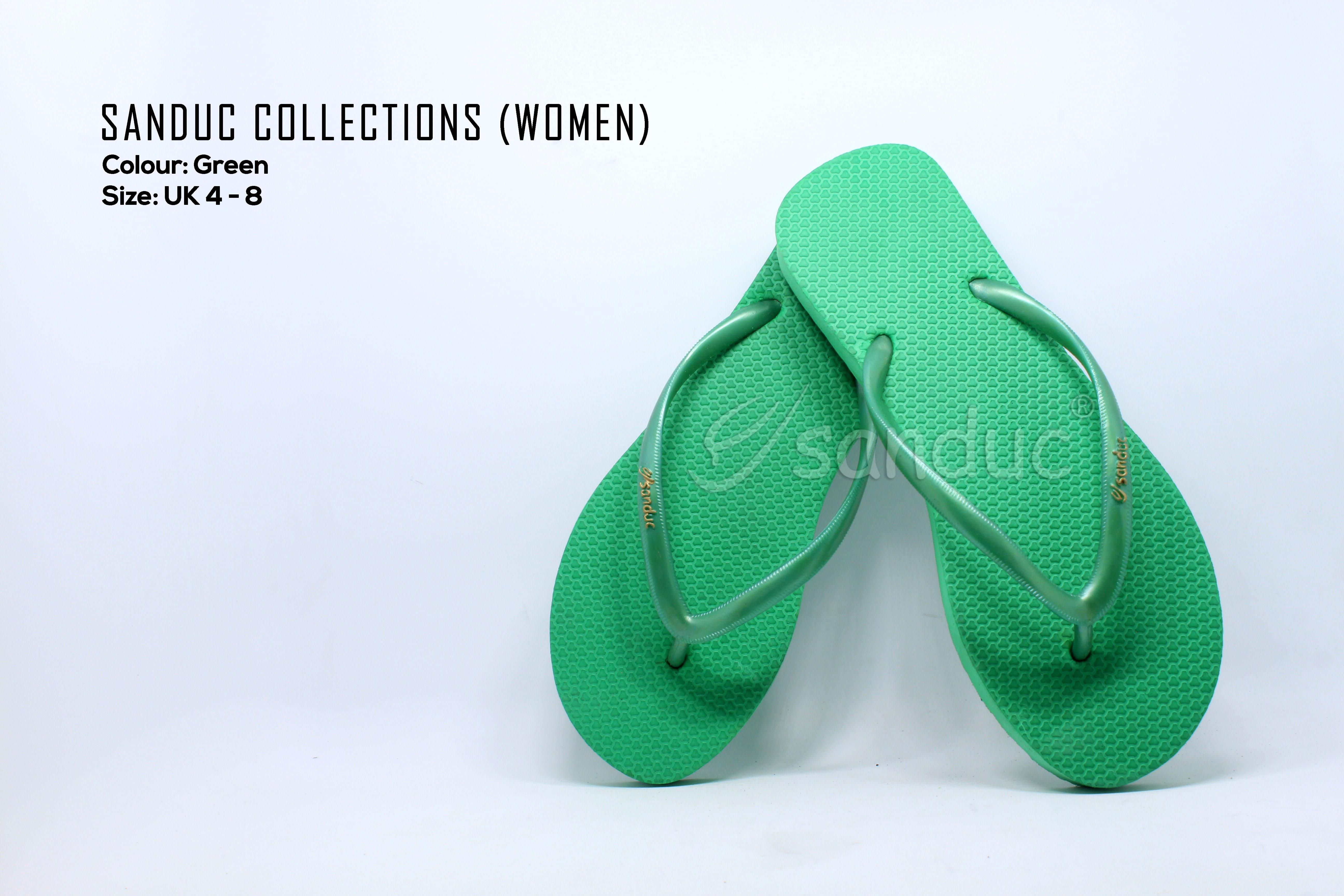 Sanduc Casual Women Flip Flops Slipper Sandal (Green)
