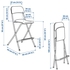 NORBERG / FRANKLIN Table and 2 chairs, white/white - IKEA