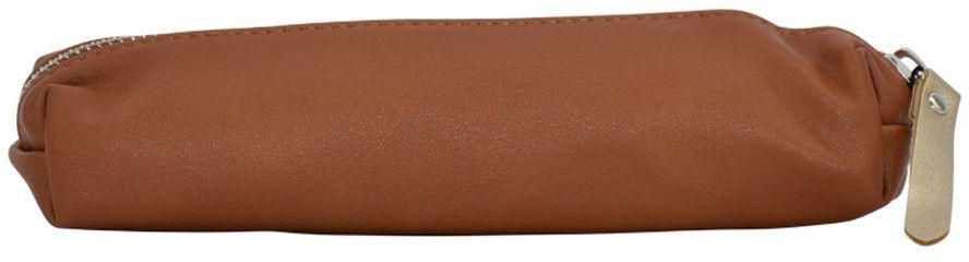 Dkt-Portugal Heritage Women Camel Leather Pencil Case- Babystore.ae
