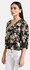 Floral Printed Top With Puff Sleeves.