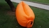 Orange Portable Outdoor Fast Inflatable Air Lazy Sofa Sleeping Bag Camping Home Beach