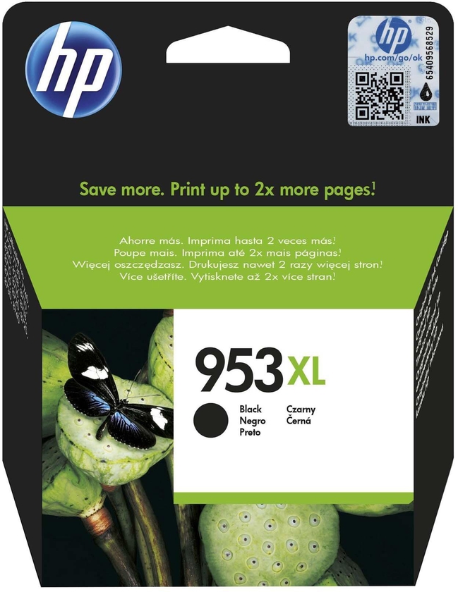 HP 953xl High Yield Black Original Ink Cartridge [L0S70AE]   Works with HP OfficeJet Pro 7720,