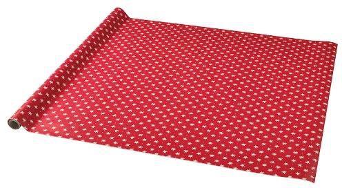 Vinterfint Gift Wrap Roll - 4x1.0m -  Star Pattern Red