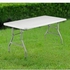 8-Seater Plastic-Top Table With Foldable Metal Legs - 5Ft