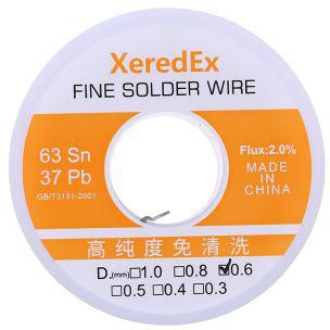 Generic 0.6mm 50g Flux 2.0% Tin Lead Tin Wire Soldering Wire Roll