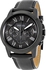 Fossil Grant Men's Black Dial Leather Band Watch - FS5132