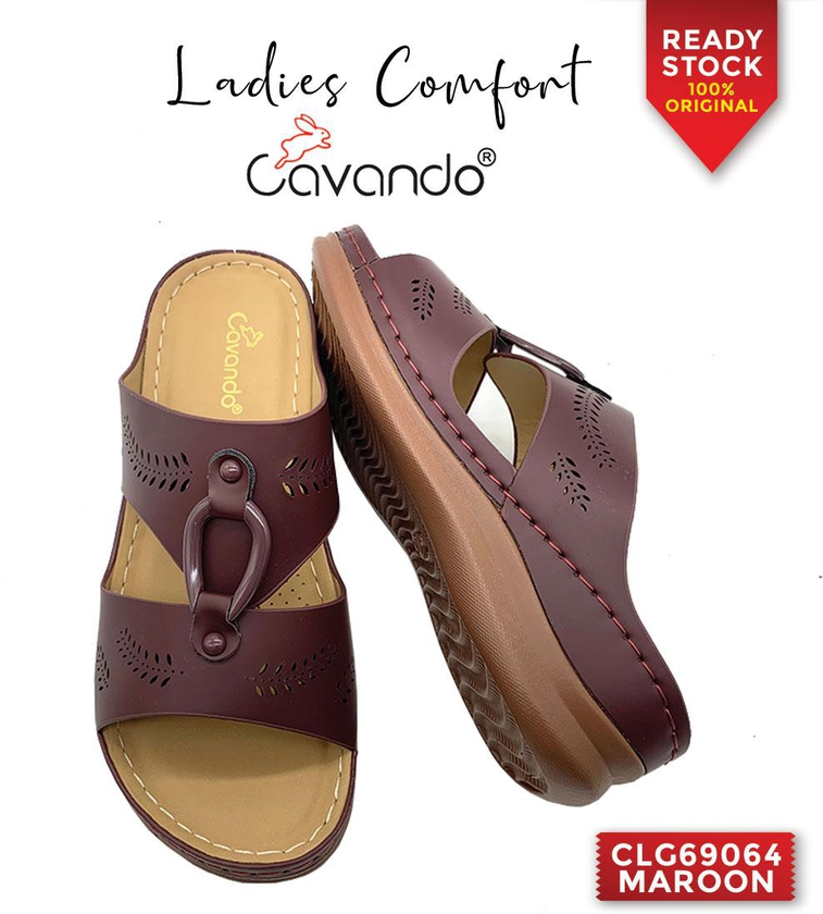 Cavando Women's Comfort Sandals CLG69063 / CLG69064 - 6 Sizes (Black - Maroon)