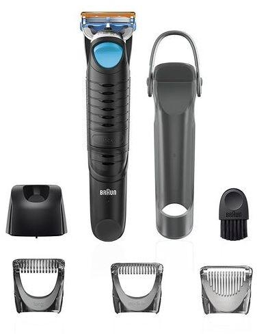 Braun BG5010 Wet/Dry Body Groomer For Men (Black)