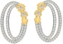 His & Her 0.38 Cts Diamond Earrings in 14KT Yellow Gold (GH Color, PK Clarity)