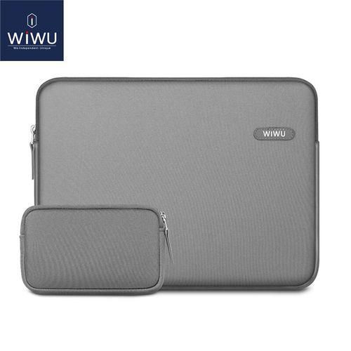 WiWU Laptop Sleeve for MacBook Air Pro 13 15 inch Waterproof Neoprene Laptop Bag Case for Xiami Air 13 Notebook Bag 14 inch(Gray)