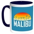 Malibu Printed Coffee Mug Blue/White