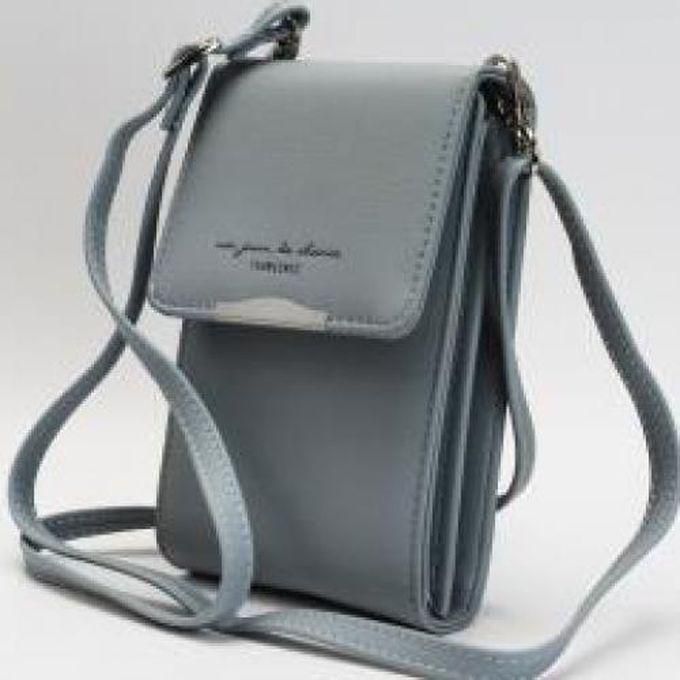 Fashion Crossbody Wallet Cellphone Bag- Blue