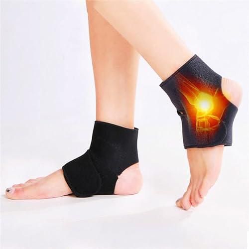 one piece 1 pair tourmaline self heating ankle support magnetic therapy foot ankle massage belt pad for health care adjustable 4 867801