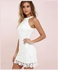 Sleeveless Lace Dress White
