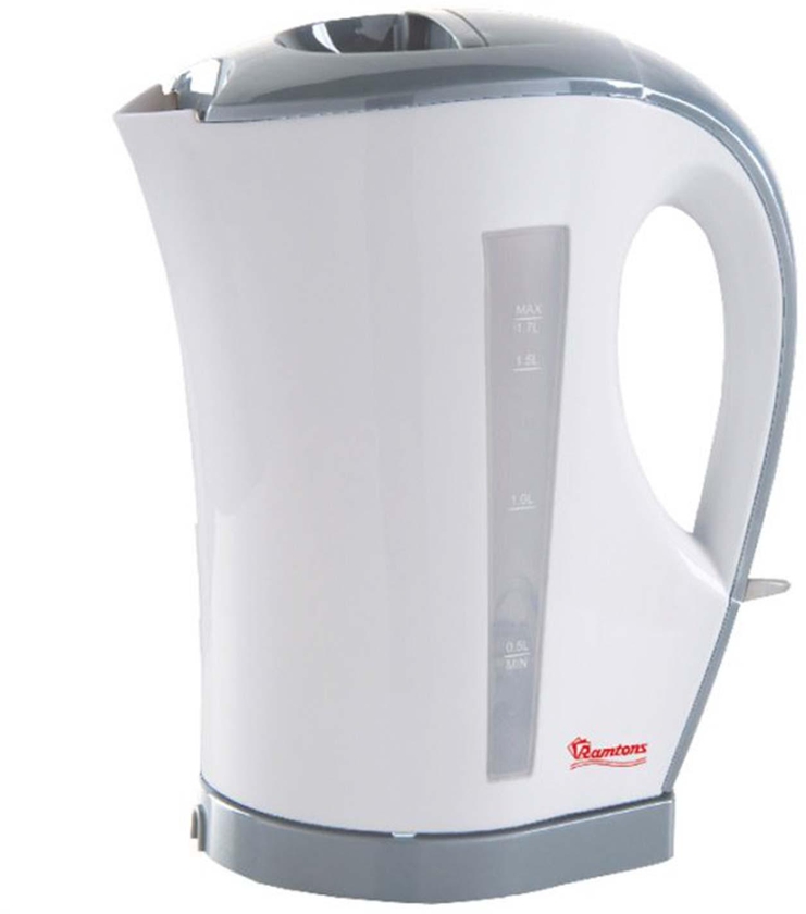 RAMTONS RM/263 CORDLESS ELECTRIC KETTLE 1.7 LITERS WHITE AND GREY