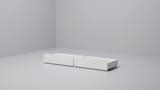 MALM هيكل سرير، عالي، مع صندوقي تخزين, أبيض/Lindbåden, ‎160x200 سم‏ - IKEA