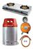 Cepsa Gas Cylinder 12.5kg With Best Choice Gas Cooker, Amcool Metered Regulator, Hose & Clips - Red Cap