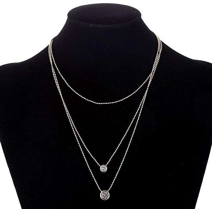 Generic Pendant Corded Necklace Double Chain