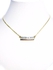 Women gold plated necklace studded with white crystals 2175