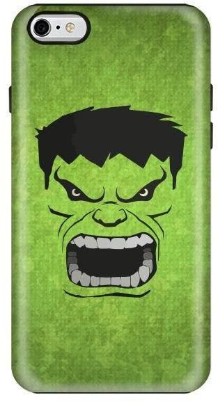 Stylizedd Apple iPhone 6Plus Premium Dual Layer Tough Case Cover Gloss Finish - Screaming Hulk