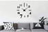 ساعة حائط كبيرة ذاتية الصنع كوارتز ثلاثية الابعاد من الاكريليك، ساعة حائط سوداء متعدد الألوان