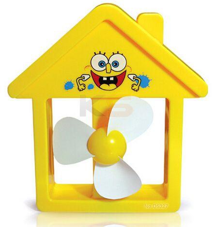 Creative Personality Small House USB  Fan With Bracket