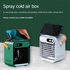 F80 Mini Air Conditioning Fan USB Outdoor 150ML Water Tank Humidifier Home Office Water Cooling Fan Humidifier Green
