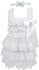 Baby Lace Petti Tutu Dress + Headband (White)