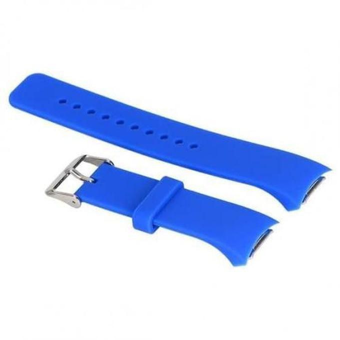 Silicone Replacement Strap, Compatible With Samsung Galaxy Gear S2- (blue)