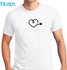 Tii-Rex Round Neck T-Shirt Valentine Connection - 5 Sizes (White)